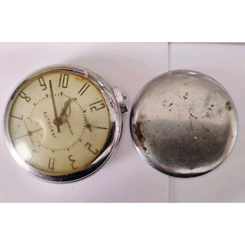 Vintage Ingraham Autocrat Pocket Watch - FOR PARTS OR REPAIR ONLY - As Is